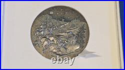 2017 The Night Before Christmas $15 5oz. 999 Silver Coin Antique Finish 500 Mint 2017 The Night Before Christmas $15 5oz. 999 Silver Coin Antique Finish 500 Mint