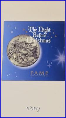2017 The Night Before Christmas $15 5oz. 999 Silver Coin Antique Finish 500 Mint 2017 The Night Before Christmas $15 5oz. 999 Silver Coin Antique Finish 500 Mint