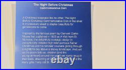 2017 The Night Before Christmas $15 5oz. 999 Silver Coin Antique Finish 500 Mint 2017 The Night Before Christmas $15 5oz. 999 Silver Coin Antique Finish 500 Mint