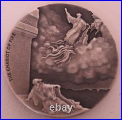 2018 2 oz Chariot of Fire Biblical Series Silver Coin Scottsdale Mint