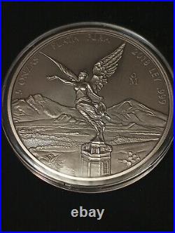 2018 (4) Coin Set 5oz Silver Mexican Libertads BU, Proof, Rev. Proof, Antique