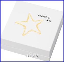 2018 $5 Palau Charms Shape TWINKLING STAR Antique Finish 1 Oz Silver Coin