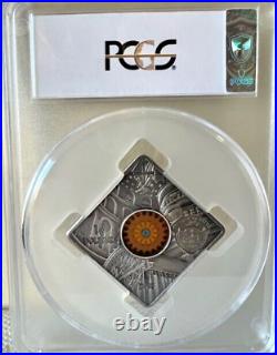 2018 HOLY SEPULCHRE 50 GR. 999 SILVER COIN PCGS MS 70 1st DAY -$248.88