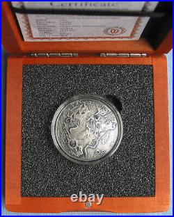 2018 Niue $! Solar System Vesta NWA 4664 Meteorite 1 oz. 999 Silver Antiqued