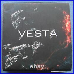 2018 Niue $! Solar System Vesta NWA 4664 Meteorite 1 oz. 999 Silver Antiqued