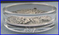 2018 Niue $! Solar System Vesta NWA 4664 Meteorite 1 oz. 999 Silver Antiqued