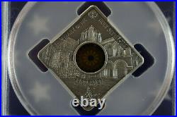 2018 Palau $10 Jerusalem Holy Sepulchre 50g. 999 Antique Finish Silver PCGS MS70