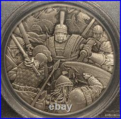 2018 Roman Centurion Warfare MS 70 PCGS Ancient Rome Military Antiqued Coin $2