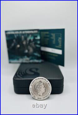 2018 Vikings Warfare 2 Oz 9999 Silver Coin Perth Mint Antiqued