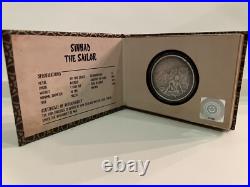 2019 1oz. 999 Antiqued FINE SILVER COIN. LEGENDARY TALES. SINBAD THE SAILOR