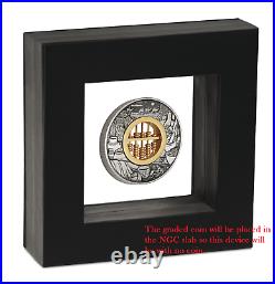 2019 Abacus 2oz. 9999 Silver Antiqued $2 Coin NGC MS 70 ER