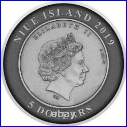 2019 Atlantis The Sunken City 2 oz Antique Silver Coin Niue $5 Low Mintage 2019 Atlantis The Sunken City 2 oz Antique Silver Coin Niue $5 Low Mintage