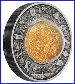 2019 Golden Treasures of Ancient Egypt 2oz. 9999 SILVER $2 ANTIQUED COIN 2019 Golden Treasures of Ancient Egypt 2oz. 9999 SILVER $2 ANTIQUED COIN