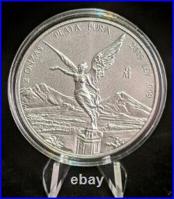 2019 Mexico Libertad 2oz 999 Silver Antique Finish Low Mintage of 1000 Worldwide