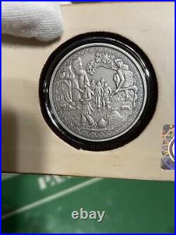 2019 Niue Legendary Tales Ali Baba 1 oz. 999 Antique Silver Coin in Box/CoA #853