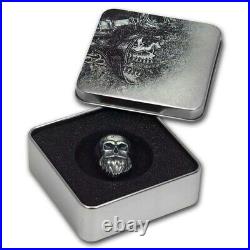 2019 Palau Antiqued Biker Skull 1 oz. 999 Silver Coin Sold Out at the Mint