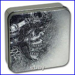 2019 Palau Antiqued Biker Skull 1 oz. 999 Silver Coin Sold Out at the Mint