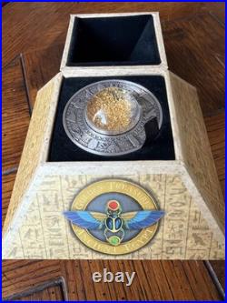 2019 Perth Mint Golden Treasures of Ancient Egypt 2oz Silver Coin OGP COA Raw 2019 Perth Mint Golden Treasures of Ancient Egypt 2oz Silver Coin OGP COA Raw