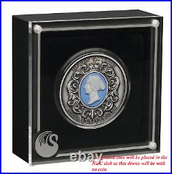 2019 Queen Victoria 200th Anniversary 2oz Silver Antiqued Cameo Coin NGC MS70 ER