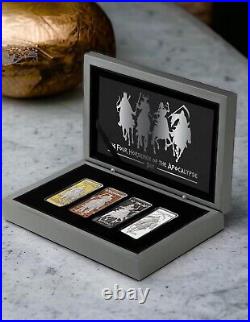 202 Four Horsemen of the Apocalypse 4 x 1 oz Silver Antiqued Coins Rare Set