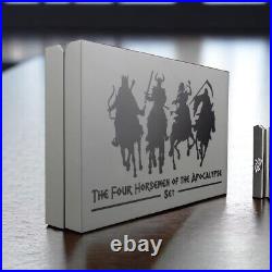 202 Four Horsemen of the Apocalypse 4 x 1 oz Silver Antiqued Coins Rare Set