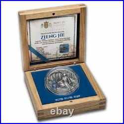 2020 2 Oz Silver $5 Niue Famous Explorers ZHENG HE ANTIQUE OGP / COA RARE