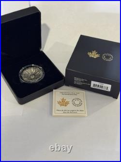 2020 28.50g PURE SILVER (ANTIQUE) $20 COIN. REMEMBRANCE DAY