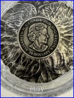 2020 28.50g PURE SILVER (ANTIQUE) $20 COIN. REMEMBRANCE DAY