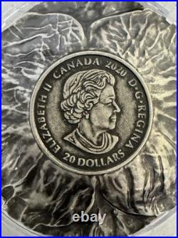 2020 28.50g PURE SILVER (ANTIQUE) $20 COIN. REMEMBRANCE DAY