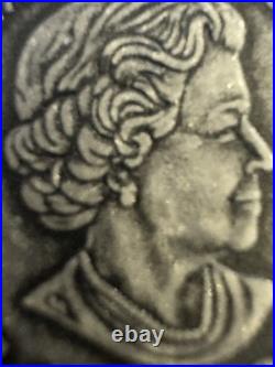 2020 28.50g PURE SILVER (ANTIQUE) $20 COIN. REMEMBRANCE DAY