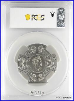 2020 £5 Isle of Man Boudica 3 oz Antique Silver Coin PCGS MS70 First Day Issue