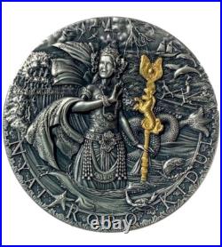 2020 $5 Niue NYAI RORO KIDUL Itgoddesses Antique Finish 2 Oz Silver Coin