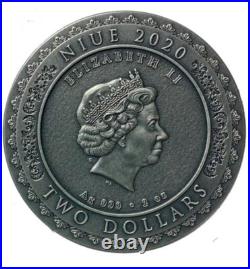 2020 $5 Niue NYAI RORO KIDUL Itgoddesses Antique Finish 2 Oz Silver Coin