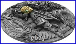 2020 $5 Niue ZHUGE LIANG Famous Chinese Warriors Antique Finish 2 Oz Silver Coin