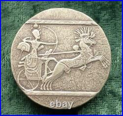 2020 5oz. 999 Silver Chad 3000F, Antiqued Chariot of War Egyptian Relic Series