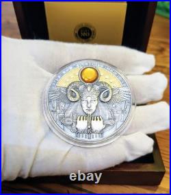 2020 Amun-Ra Pure Silver Ultra Rare Silver Investment Grade 3oz Niue