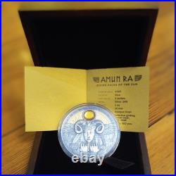 2020 Amun-Ra Pure Silver Ultra Rare Silver Investment Grade 3oz Niue