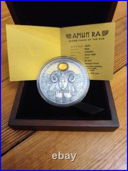2020 Amun-Ra Pure Silver Ultra Rare Silver Investment Grade 3oz Niue