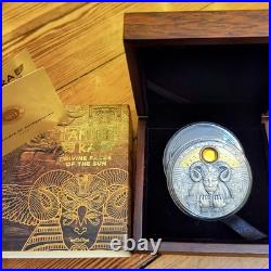 2020 Amun-Ra Pure Silver Ultra Rare Silver Investment Grade 3oz Niue