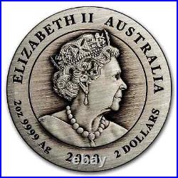 2020 Australia 2 oz Silver Year of the Mouse Antiqued SKU#205767