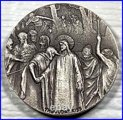 2020 Biblical Series The Judas Kiss $2 Niue 2 oz Silver Coin #799/1499 Box&COA