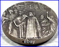 2020 Biblical Series The Judas Kiss $2 Niue 2 oz Silver Coin #799/1499 Box&COA