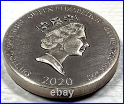 2020 Biblical Series The Judas Kiss $2 Niue 2 oz Silver Coin #799/1499 Box&COA