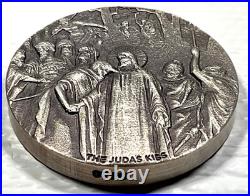 2020 Biblical Series The Judas Kiss $2 Niue 2 oz Silver Coin #799/1499 Box&COA