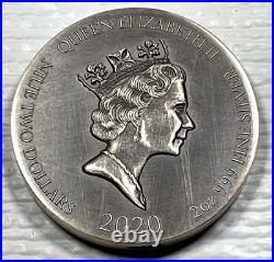 2020 Biblical Series The Judas Kiss $2 Niue 2 oz Silver Coin #799/1499 Box&COA