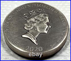 2020 Biblical Series The Judas Kiss $2 Niue 2 oz Silver Coin #799/1499 Box&COA