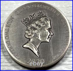 2020 Biblical Series The Judas Kiss $2 Niue 2 oz Silver Coin #799/1499 Box&COA