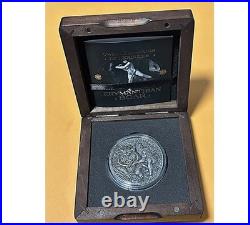 2020 Erymanthian Boar 2 oz Silver Coin Antiqued Gilded Twelve Labors of Hercules