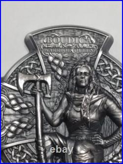2020 Isle Of Man Boudica Warrior Queen 999 Fine Silver Antiqued Rare Coin 5 Poun 2020 Isle Of Man Boudica Warrior Queen 999 Fine Silver Antiqued Rare Coin 5 Poun