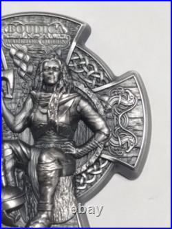 2020 Isle Of Man Boudica Warrior Queen 999 Fine Silver Antiqued Rare Coin 5 Poun 2020 Isle Of Man Boudica Warrior Queen 999 Fine Silver Antiqued Rare Coin 5 Poun